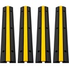 image:imageHappybuy 4 Pack of 1Channel Rubber Cable Protector Ramps Heavy Duty 18000Lbs Load Capacity Cable Wire Cord Cover Ramp Speed Bump Driveway Hose Cable Ramp Protective Cover  Heavy Duty 18000Lbs Load Capacity Speed Bump Driveway Hose Cable RampProtective Cover