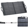 image:imageVEVOR 100W Bifacial Solar Panel 16BB NType Foldable Monocrystalline Solar Panel Charger 24 Efficiency Portable with MC4 Output USBA QC30 TypeC amp DC Ports for Power Stations Camping Hiking100W