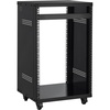 image:imageVEVOR 12U AV Rack Stand with Caster Wheels Component Rack Cabinet Recording Studio Racks Removable Side Panels Universal Network Server Case Special Vents for 19 Audio Video Rack Mounting16U