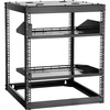 image:imageVEVOR 12U Server Rack Open Frame Network Rack for IT amp AV Gear Floor Standing or Wall Mountedwith 2PCS 1U Rack Shelves amp Mounting Hardware AV Rack for 19 NetworkingAudio and Video Device12U Server Rack