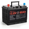 image:imageVEVOR 12V 60Ah LiFePO4 Dual Purpose Battery 800CCA BCI Group 24 Deep Cycle amp Starter Lithium Battery Builtin Smart BMS Automotive StartStop for RV Marine Trolling Motor Car amp Engine StartingGroup 24 60Ah 800CCA
