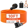 image:imageVEVOR 25 ft Dryer Extension Cord 4Prong NEMA 1430P to 1430R Dryer Cord 125V250V STW 10AWG4C 30A Pure Copper Wire Cable with Black NonWoven Bag and PVC Cable Tie for Outdoor amp Indoor UseOrange
