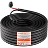 image:imageVEVOR 50FT Solar Panel Extension Cable 10 AWG Solar Panel Wire with Flame Retardant Protective Sleeving Female and Male Connectors IP67 Waterproof PV Wire for Outdoor Automotive RV Black amp Red