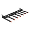 image:imageVEVOR 685 Clamp on Debris Forks for Buckets 7 Fork Tines 4560lbs Load Capacity Heavy Duty Pallet Forks for Tractor Loader Skid Steer Bolt on Bucket Attachments for Removing Yard Waste and Debris685