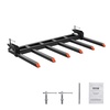 image:imageVEVOR 685 Clamp on Debris Forks for Buckets 7 Fork Tines 4560lbs Load Capacity Heavy Duty Pallet Forks for Tractor Loader Skid Steer Bolt on Bucket Attachments for Removing Yard Waste and Debris60