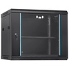 image:imageVEVOR 6U Wall Mount Network Server Cabinet 155 Deep Server Rack Cabinet Enclosure 200 lbs Max GroundMounted Load Capacity with Locking Glass Door Side Panels for IT Equipment AV Devices9UGlass Door