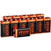 image:imageVEVOR 9V Alkaline Batteries 12Pack 9 Volt Square Battery for Smoke Detector 10Year Shelf Life Long Lasting AllPurpose for Fire Alarm Household Office Business Devices Electronics amp Audio