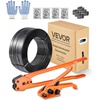 image:imageVEVOR Banding Strapping Kit Heavy Duty Banding Sealer Tool with 1500 ft PET Band 450 Metal Seals 150 Corner Protectors amp Gloves Plastic Pallet Packaging Strapping Kit for WarehouseShippingMovingPET 58x2000 6PC Set