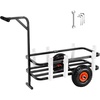 image:imageVEVOR Beach Fishing Cart 200 lbs Load Capacity Foldable Fishing Cart with HeavyDuty Carbon Steel Frame 13Inch AllTerrain PU Balloon Tires 7 Rod Holders for Outdoor Activities Camping Picnic504 D x 262 W x 350 H