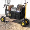 image:imageVEVOR Beach Fishing Cart 300 lbs Load Capacity Foldable Fishing Cart with HeavyDuty Carbon Steel Frame 11Inch AllTerrain Tires 8 Rod Holders Strap Easy to Clean for Outdoor Camping Picnic551 D x 242 W x 328 H
