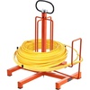 image:imageVEVOR Cable Dispenser Floor or Stud Mounted Wire Spool Rack Portable Wire Rack Dispenser with AntiSlip Metal Handle for Wiring Transport Swivel Eyelet for Electrical Industrial and Retail UseWire Dispenser