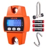 image:imageVEVOR Digital Crane Scale 660 lbs300 kg Max Capacity Handheld Hanging Scale with Cast Aluminum Case amp LCD Display 01 lbs Division amp 3 Unit Switch Portable Design for Farm Hunting Fishing Orange