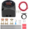 image:imageVEVOR Dual Battery Isolator Kit 12V 300 Amp 20 ft 2AWG Manual and Automatic VSR Voltage Sensitive Relay with Voltmeter LCD Screen Smart Battery Isolator Compatible with Lithium Batteries for UTV140 AMP Kit