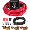 image:imageVEVOR Dual Battery Isolator Kit 12V 300 Amp 20 ft 2AWG Manual and Automatic VSR Voltage Sensitive Relay with Voltmeter LCD Screen Smart Battery Isolator Compatible with Lithium Batteries for UTV140 AMP Kit for Lithium
