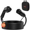 image:imageVEVOR EV Charger Extension Cable 40Amp 21 ft J1772 Extension Cord Compatible with 120V240V SAE J1772 Electric Vehicle Chargers Level 1Level 2 IP66 Heavy Duty Car Charging Cable with Carrying Bag32Amp  J1772