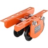 image:imageVEVOR Electric Hoist Manual Trolley 1100 lbs05 Ton Capacity for PA200 PA250 PA300 PA400 PA500 Push Beam Trolley with Dual Wheels 236472 Adjustable Flange Width for Straight Curved I Beam1T