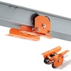 image:imageVEVOR Electric Hoist Manual Trolley 1100 lbs05 Ton Load for PA200 PA250 PA300 PA400 PA500 Push Beam Trolley with Dual Wheels 268433 Adjustable Beam Flange Width for Straight amp Curved IBeam