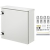 image:imageVEVOR Electrical Enclosure 24 x 24 x 12 NEMA 4 Outdoor Enclosure IP65 Waterproof amp Dustproof ColdRolled Carbon Steel Hinged Junction Box for Outdoor Indoor Use with Rain Hood24 x 24 x 8