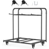 image:imageVEVOR Folding Chair Rack 400 LBS Capacity HeavyDuty Chair Cart for 5 Tables14 Chairs Chair Storage Dolly Chair Holder wSwivel Casters and Locking Wheelsfor Party EventHotel Matte Black400 LBS