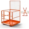 image:imageVEVOR Forklift Safety Cage 482 x 452 Inch Heavy Duty Forklift Man Basket 1400 lbs Capacity Collapsible Work Platform Lift Basket with Safety Harness amp Lock for Most Aerial Jobs Lifting Loader
