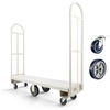 image:imageVEVOR Heavy Duty 2 Tier Platform Hand Truck 700 lbs 2 Tier Push Tool Cart with HighStrength Steel Utility Cart for Warehouse Garage Workshop Office600 x 161 x 595 in 1525 x 410 x 1510 mm