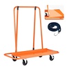 image:imageVEVOR HeavyDuty Panel Dolly Drywall Cart Features 4528 x 218 Deck amp 5 Swivel Wheels Drywall Sheet Cart Handling Wall Panel Sheetrock Lumber Ideal for Garage Home Warehouse