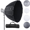 image:imageVEVOR Parabolic Softbox 33 in  850 mm Quick Release and Quick Fold Lightweight and Portable Universal Bowens Mount 4 Lighting Effects Fits for Professionoal Photography Daily FilmingParabolic Softbox