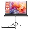 image:imageVEVOR Projector Screen with Stand 60 Inch 160 Wide Angle Indoor Outdoor Projection Screen 169 4K HD Wrinkleless Portable Tripod Screens with Carry Bag for Movie Home Theater Office PresentationTS60H