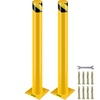 image:imageVEVOR Safety Bollard 48 Inch Height Bollard Post 45 Inch Diameter Steel Pipe Safety Bollard Post Yellow Steel Bollard Steel Safety Bollard with 8 Anchor Bolts Perfect for TrafficSensitive Area42Hx45D