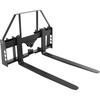 image:imageVEVOR Skid Steer Pallet Forks 45 Pallet Fork Frame with 48 Fork Blades 2inch Hitch Receiver amp Spear Sleeves Rated 4000 LB Fit for Skid Steers Tractors42 Forks