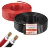 image:imageVEVOR Solar Panel Wire 50 ft Black  50 ft Red Kit 10 AWG 6 mm Solar Panel Extension Cable PV Tinned Copper Wire for Outdoor Home OffGrid Photovoltaic Systems Automotive RV Boat Marine IP67