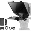 image:imageVEVOR Teleprompter 13 Aluminum Alloy Floor Type with Adjustable Angle Spectroscope Remote Control for YouTube Twitch Zoom Supports DSLRWebcamSmartphone for Video RecordingLive Streaming