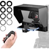 image:imageVEVOR Teleprompter 8 Desktop Prompter with Adjustable Spectroscope Remote Control for YouTube Twitch Zoom Supports DSLRWebcamSmartphone for Video RecordingLive StreamingMirror Size 10 Inch