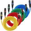 image:imageVEVOR XLR Cable 15 ft 6 Pack Shielded Balanced DMX Male to Female Microphone Cables GoldPlated 3Pin XLR Mic Speaker Cord Wires for Stage Lighting Microphones Amplifier Mixer Speaker Systems25FT 4Pack