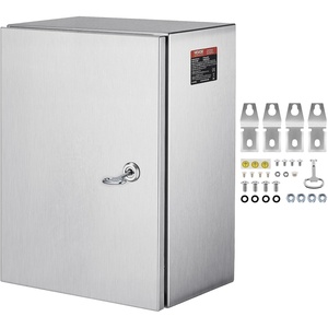 image:imageSteel Electrical Box 16 x 12 x 8 Electrical Enclosure Box 304 Stainless Steel Electronic Equipment Enclosure Box IP65 Weatherproof WallMounted Metal Electrical Enclosure with Mounting Plate16 x 12 x 8