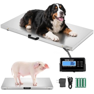 image:imageVEVOR 1100Lbs x 02Lbs Digital Livestock Scale Large Pet Vet Scale Stainless Steel Platform Electronic Postal Shipping Scale Heavy Duty Large Dog Hog Sheep Goat Pig Sheep Scal880 lbs400 kg