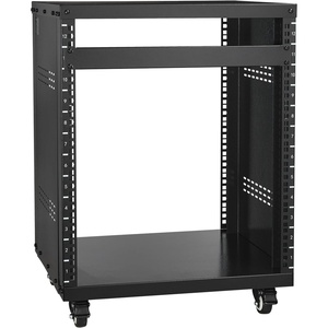 image:imageVEVOR 12U AV Rack Stand with Caster Wheels Component Rack Cabinet Recording Studio Racks Removable Side Panels Universal Network Server Case Special Vents for 19 Audio Video Rack Mounting12U
