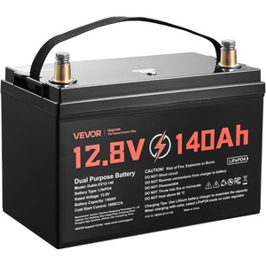 image:imageVEVOR 12V 60Ah LiFePO4 Dual Purpose Battery 800CCA BCI Group 24 Deep Cycle amp Starter Lithium Battery Builtin Smart BMS Automotive StartStop for RV Marine Trolling Motor Car amp Engine StartingGroup 31 140Ah 1000CCA