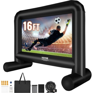 image:imageVEVOR 18FT Inflatable Movie Screen Inflatable Projector Screen with Portable Storage Bag 169 Easy Set Up Movie Projection for Outdoor Backyard Home Theater Theme Party16 Feet