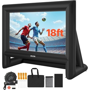 image:imageVEVOR 18FT Inflatable Movie Screen Inflatable Projector Screen with Portable Storage Bag 169 Easy Set Up Movie Projection for Outdoor Backyard Home Theater Theme PartyQCZJ18FTD