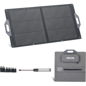 image:imageVEVOR 200W Foldable Solar Panel 24 HighEfficiency Portable Monocrystalline Solar Panel Charger with MC4 Output USBA TypeC amp DC Ports IP67 Waterproof for Power Stations Camping Hiking Trips100W