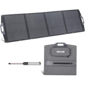 image:imageVEVOR 200W Foldable Solar Panel 24 HighEfficiency Portable Monocrystalline Solar Panel Charger with MC4 Output USBA TypeC amp DC Ports IP67 Waterproof for Power Stations Camping Hiking Trips200W