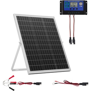 image:imageVEVOR 25W 12V Solar Panel Battery Charger Solar Battery Trickle Charger Maintainer with Intelligent MPPT Controller amp Adjustable Mount Bracket IP67 Waterproof for Car Boat RV Motorcycle Trailer25W