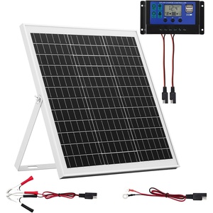 image:imageVEVOR 25W 12V Solar Panel Battery Charger Solar Battery Trickle Charger Maintainer with Intelligent MPPT Controller amp Adjustable Mount Bracket IP67 Waterproof for Car Boat RV Motorcycle Trailer20W