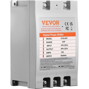 image:imageVEVOR 3 Phase Converter  75HP 23A 220V Single Phase to 3 Phase Converter 220V InputOutput Digital Phase Shifter for Residential amp Light Commercial Use One Converter for One Motor Only5HP15A