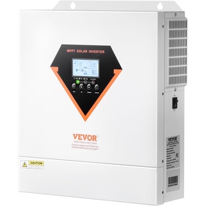 image:imageVEVOR 4000W Hybrid Solar Inverter 24V DC to 230V AC SinglePhase Pure Sine Wave Power Inverter with Builtin 120A MPPT Solar Charge Controller WiFi Module for Lead Acid Lithium Battery OffGrid24V to 120V 3000W