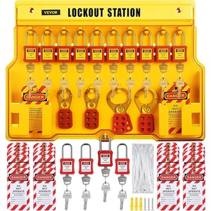image:imageVEVOR 43Piece Lockout Tagout Kit Key Lock MultiColors58pcs Set