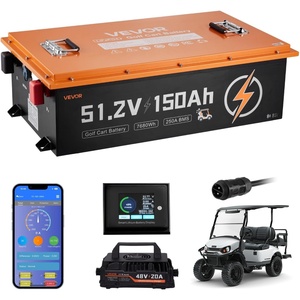 image:imageVEVOR 48V 512V 150AH Lithium Golf Cart Battery with 20A Charger Lifepo4 Battery Kit Builtin 250A BMS with Bluetooth amp Touch Monitor 2C Discharge 4000 Cycles for Golf Carts Trolling Motors  Builtin 250A BMS with 20A Charger amp Bluetooth amp Touch Monitor 2C Discharge 4000 Cycles for Golf Carts Trolling Motors