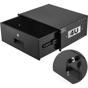 image:imageVEVOR 4U Rack Drawer Lockable Server Cabinet Case 138 Depth Server Rack Mount Drawer for 19 Network EquipmentDJAV Rack or Cabinet Enclosure 50 lbs Max Load with Cable Management Holes4U