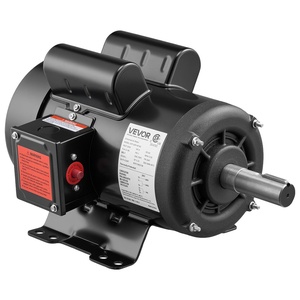 image:imageVEVOR 5 HP Electric Motor 1725RPM Air Compressor Motor CWCCW Rotation 1125 inch Shaft Diameter 275inch Shaft Length 207Nm Torque ThreePhase TEFC Cooling 230V460V 184T Frame1